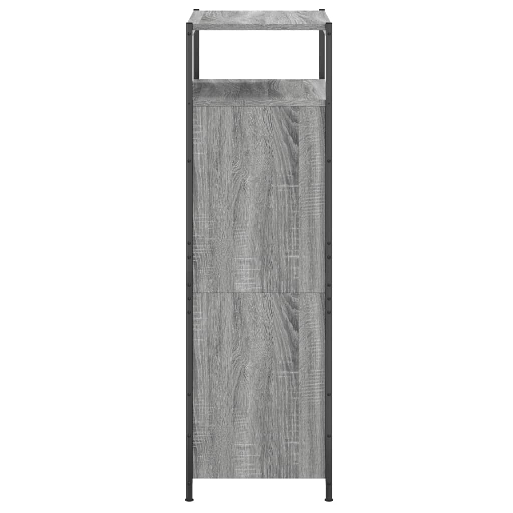 Schuhschrank Grau Sonoma 60x34x112 cm Holzwerkstoff