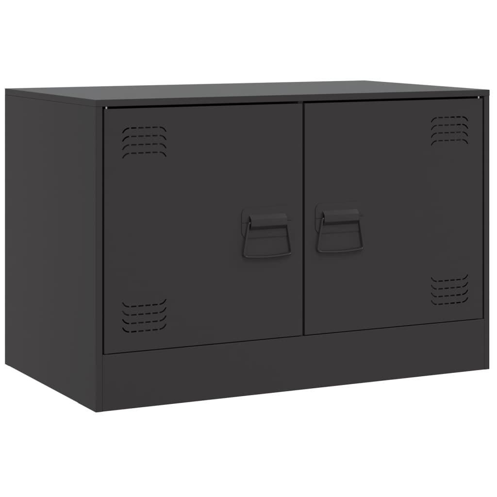 TV-Schrank Schwarz 67x39x44 cm Stahl