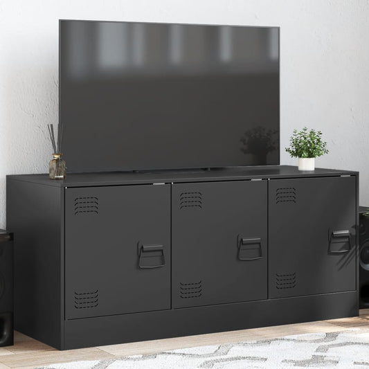 TV-Schrank Schwarz 99x39x44 cm Stahl