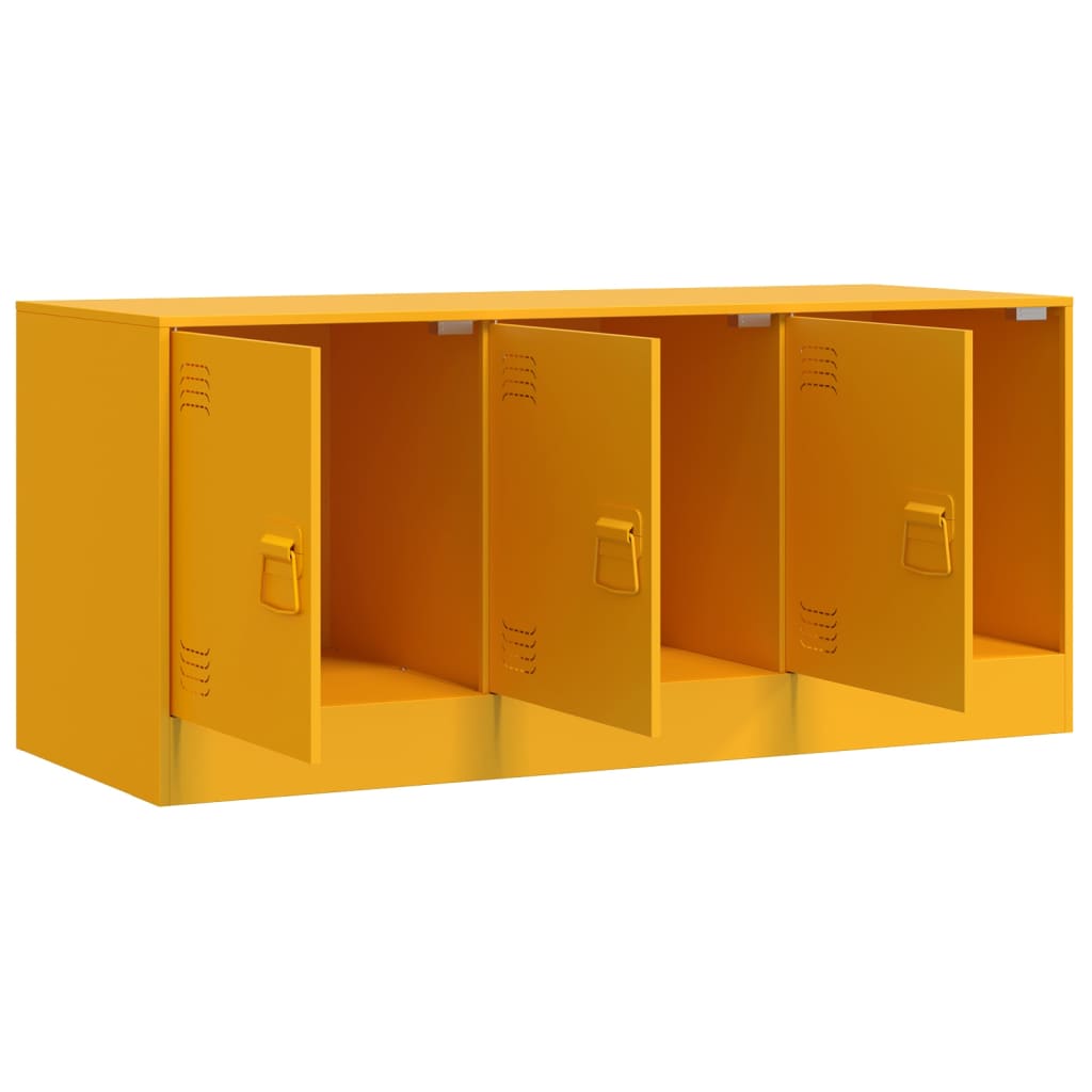 TV-Schrank Senfgelb 99x39x44 cm Stahl