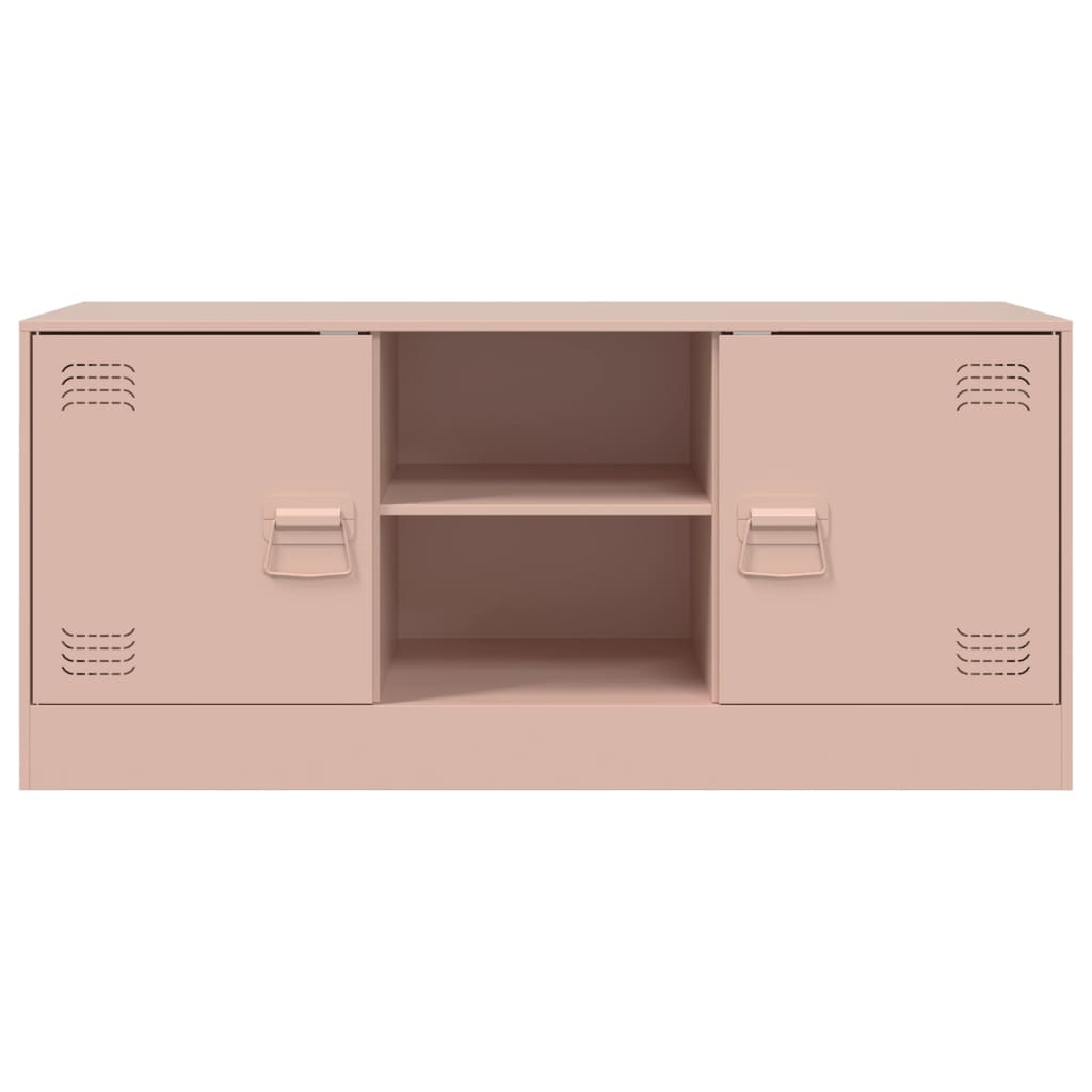 TV-Schrank Rosa 99x39x44 cm Stahl