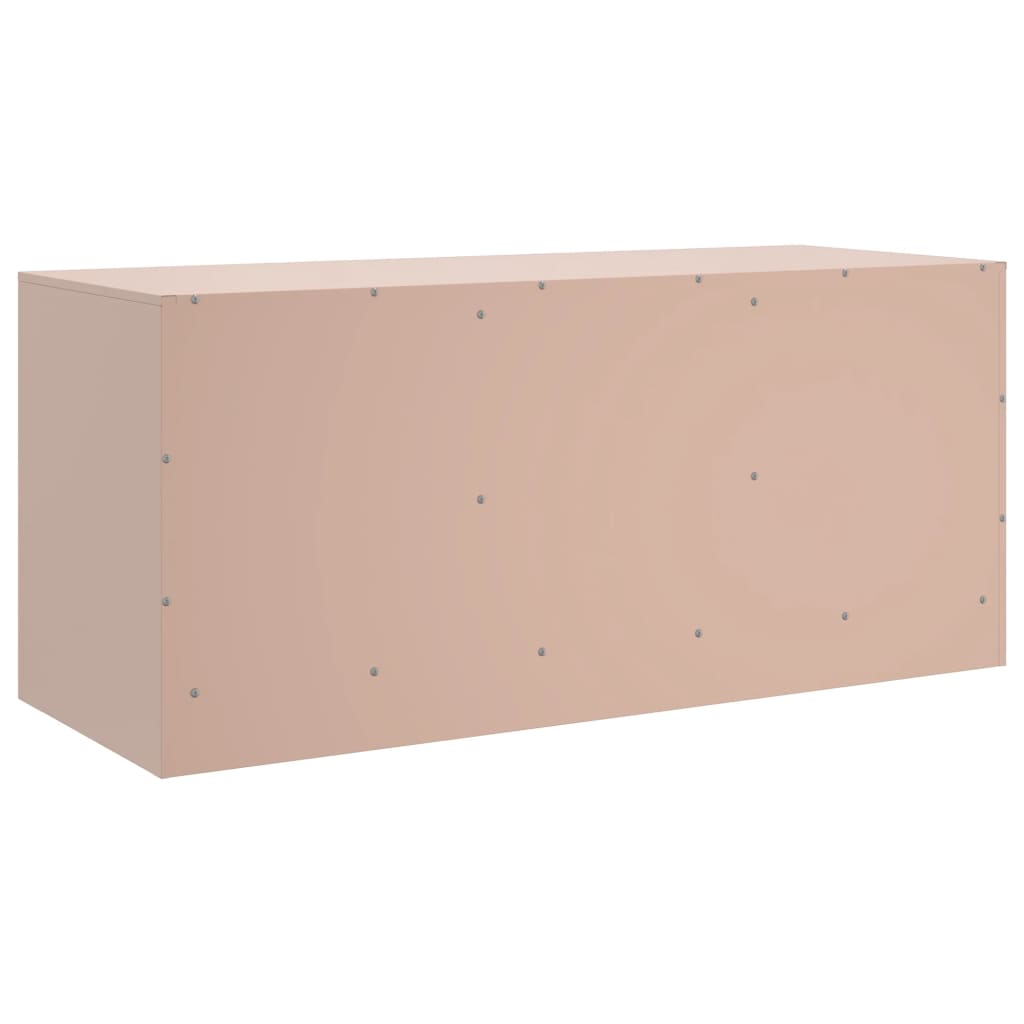 TV-Schrank Rosa 99x39x44 cm Stahl