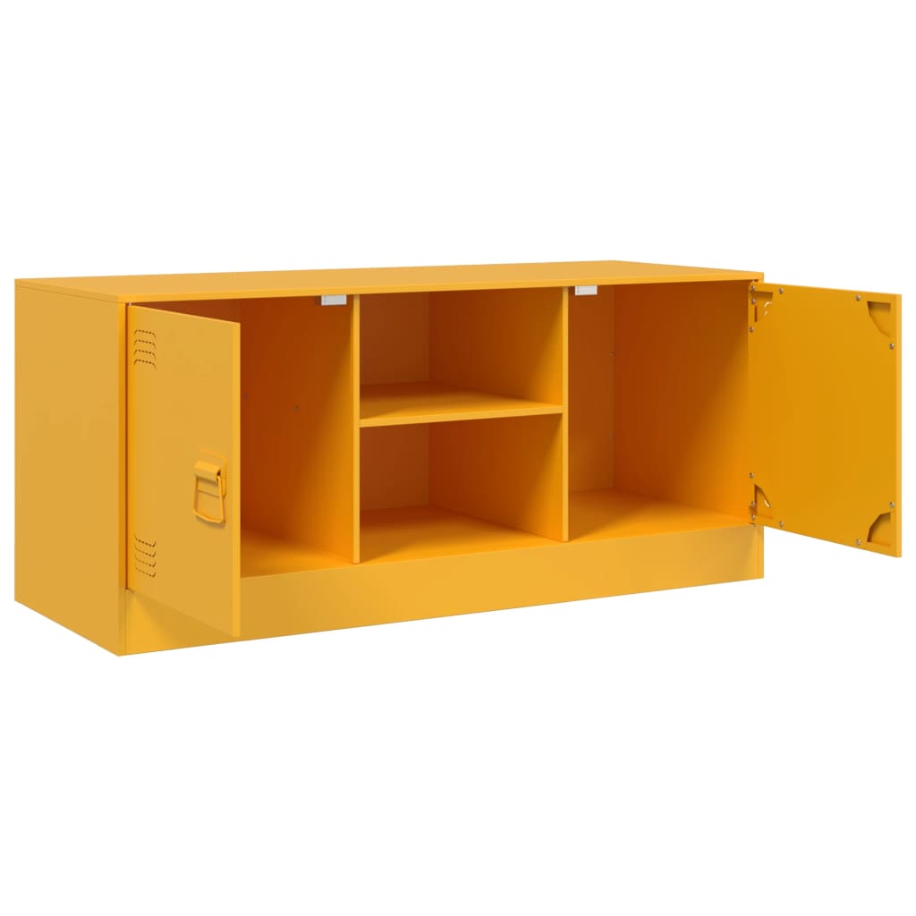 TV-Schrank Senfgelb 99x39x44 cm Stahl