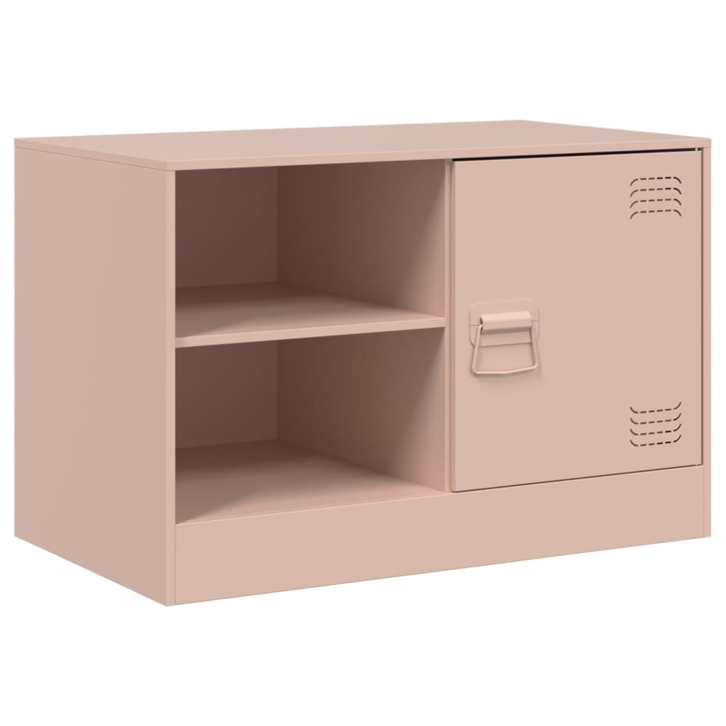 TV-Schrank Rosa 67x39x44 cm Stahl