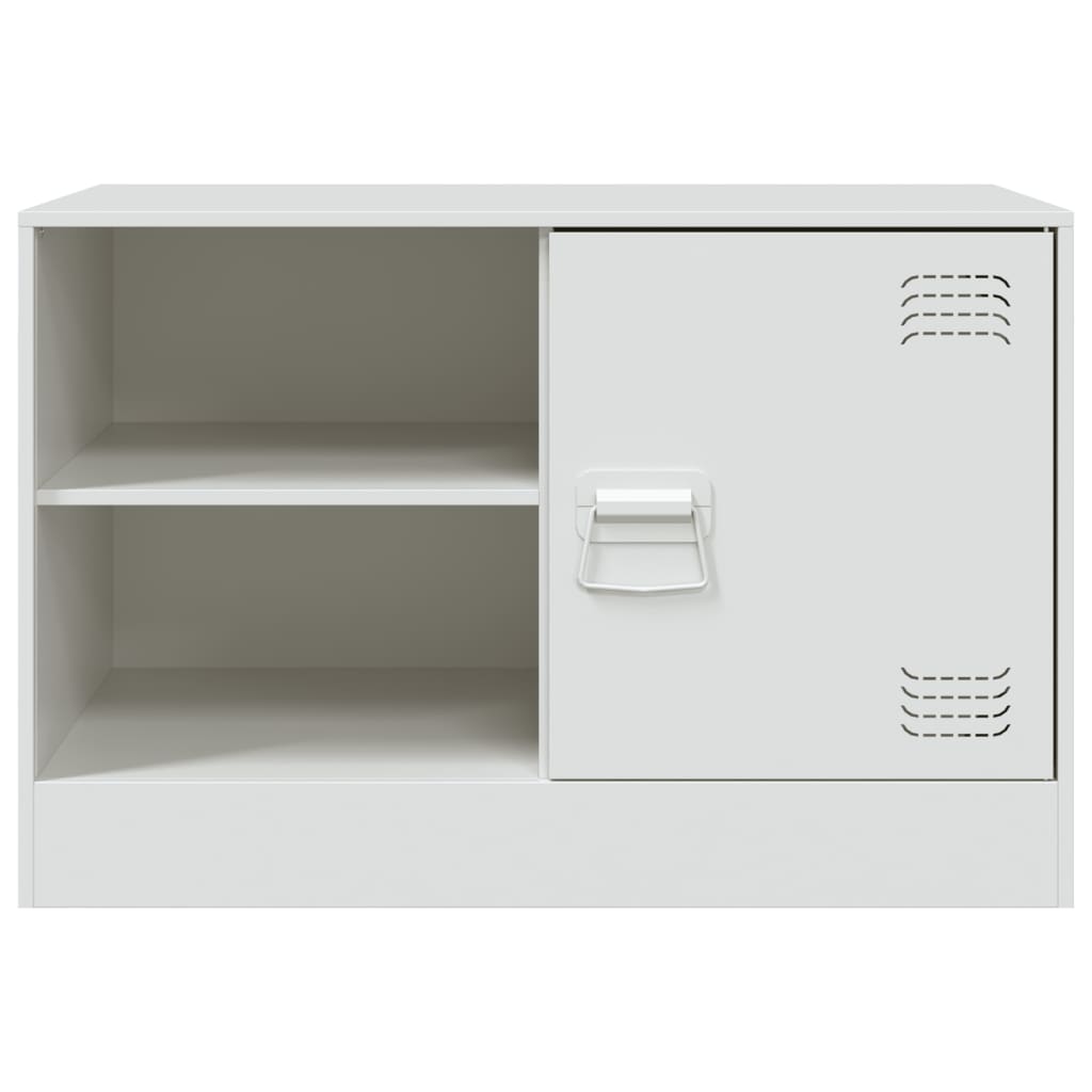 TV-Schrank Weiß 67x39x44 cm Stahl