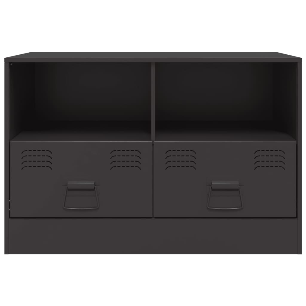 TV-Schrank Schwarz 67x39x44 cm Stahl