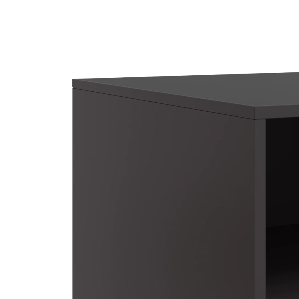 TV-Schrank Schwarz 67x39x44 cm Stahl