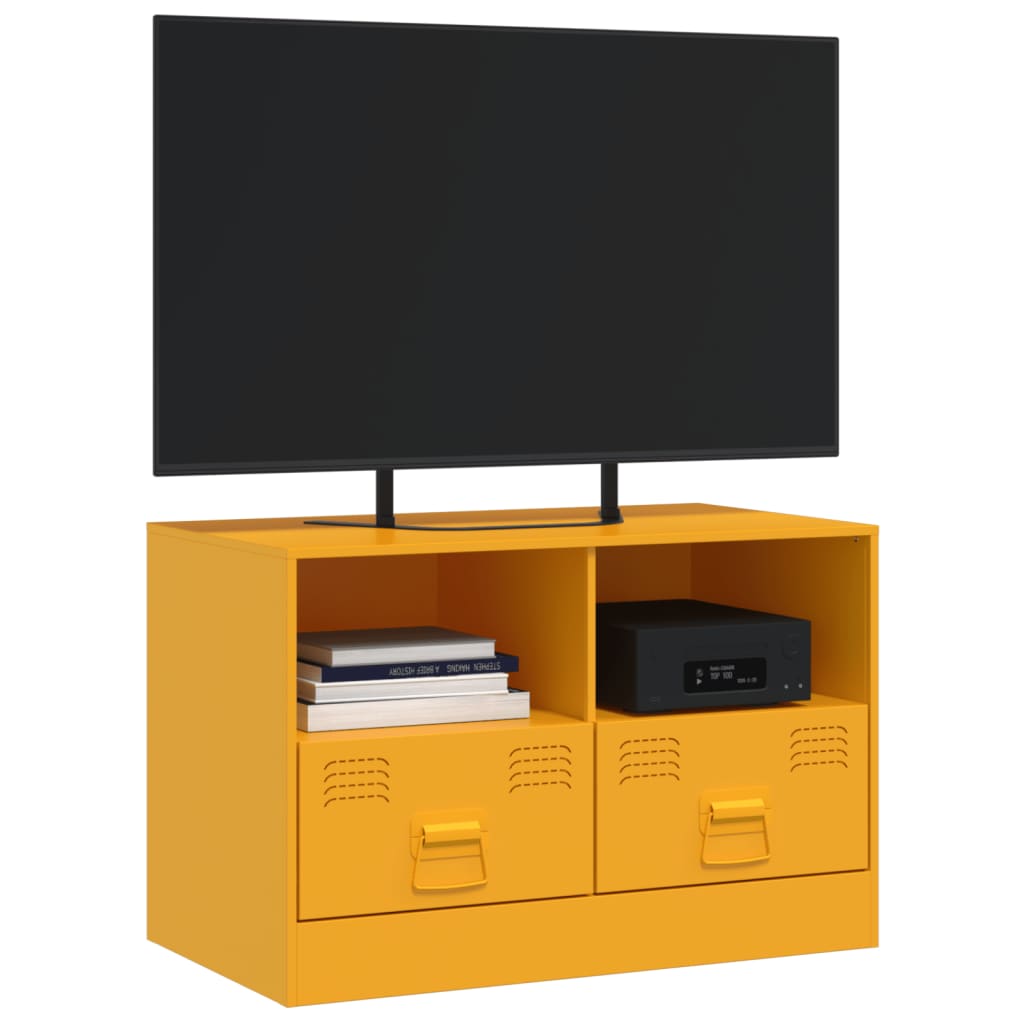 TV-Schrank Senfgelb 67x39x44 cm Stahl