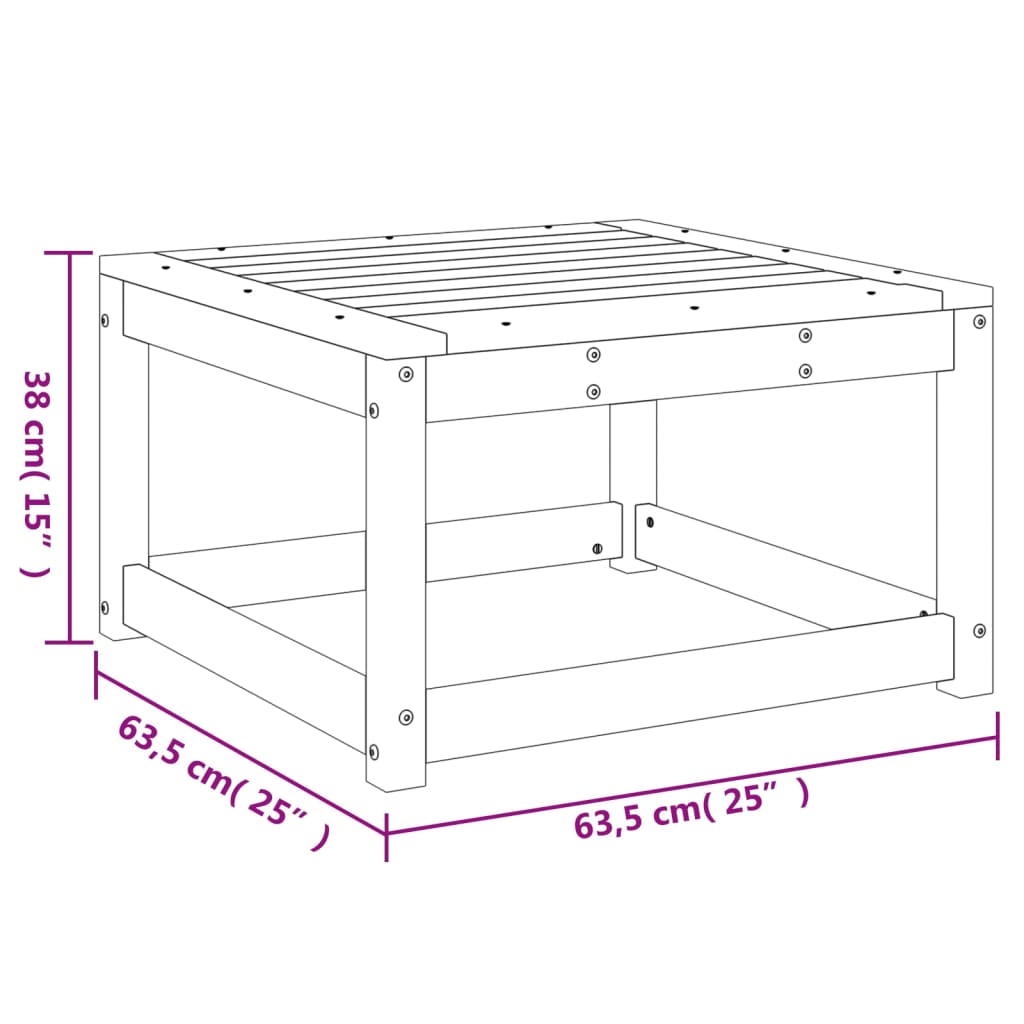 Gartenhocker Massivholz Douglasie