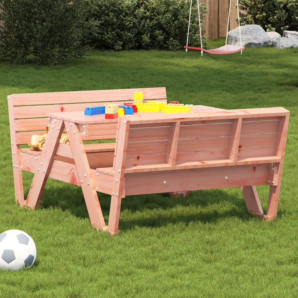 Picknicktisch für Kinder 88x122x58 cm Massivholz Douglasie