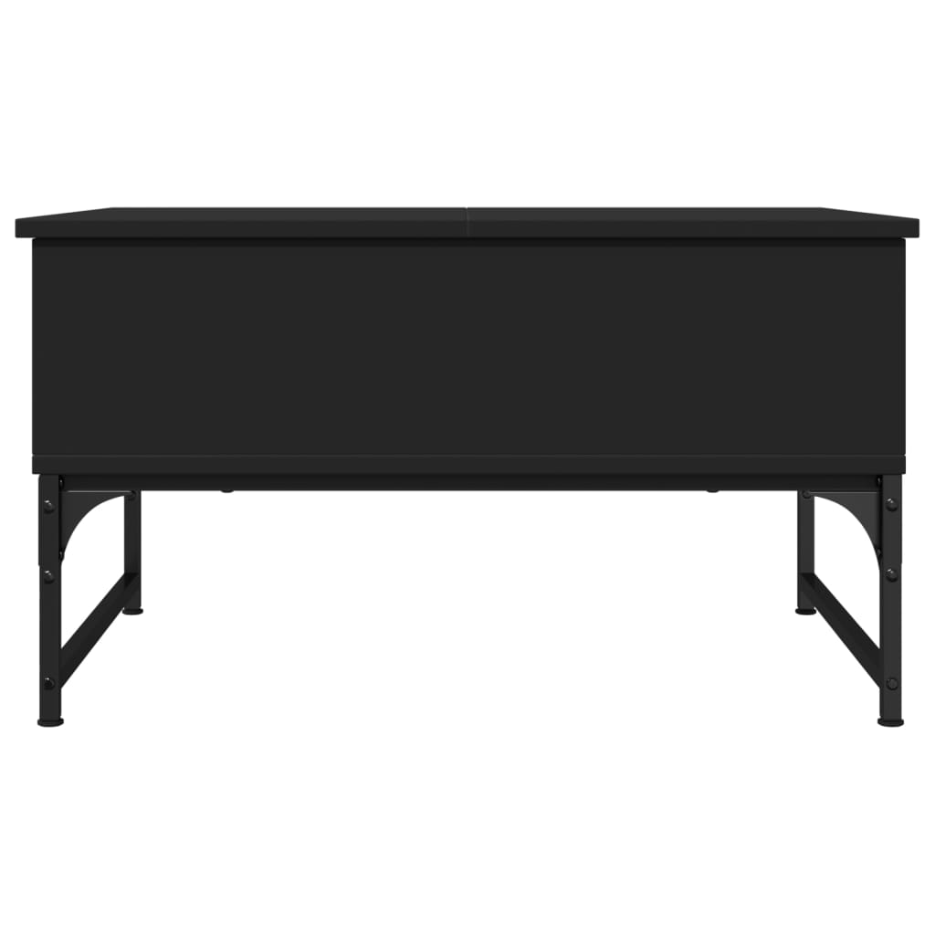 Couchtisch Schwarz 70x50x40 cm Holzwerkstoff und Metall