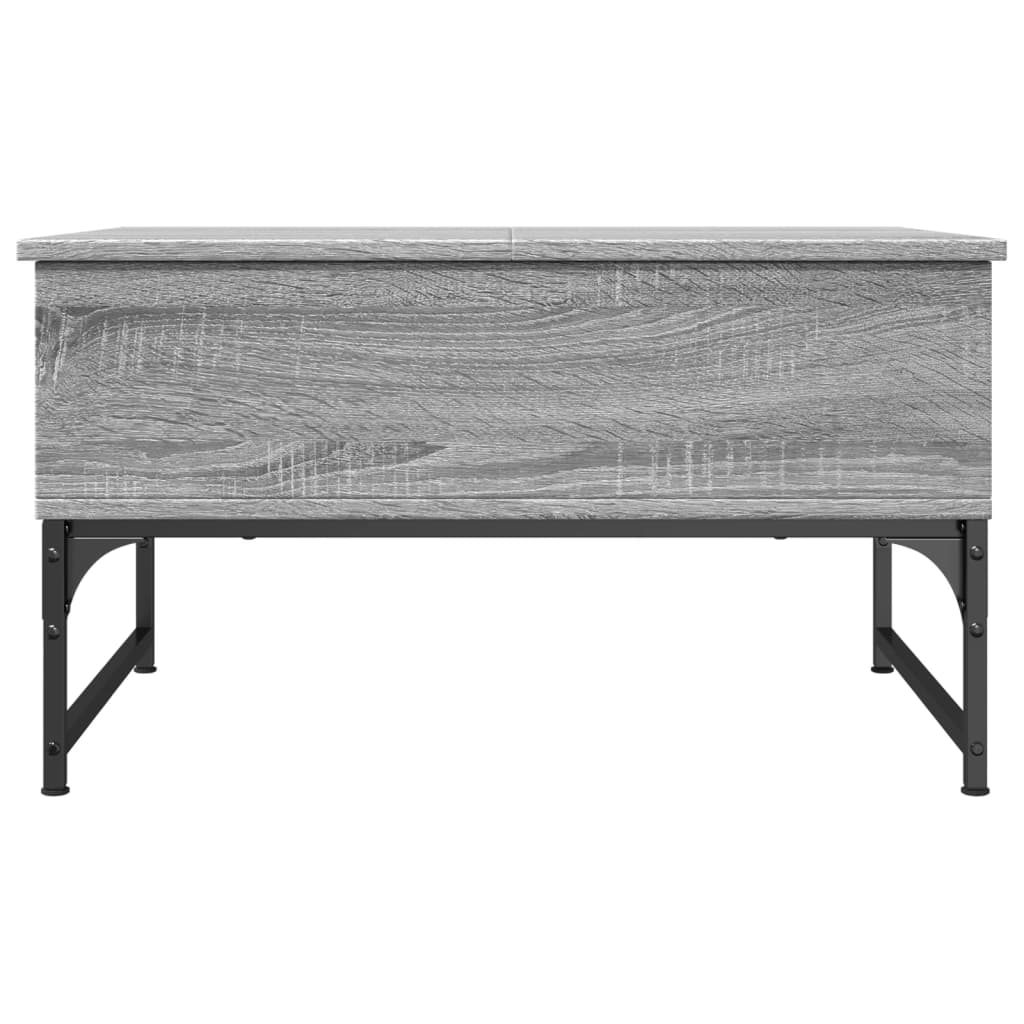 Couchtisch Grau Sonoma 70x50x40 cm Holzwerkstoff und Metall