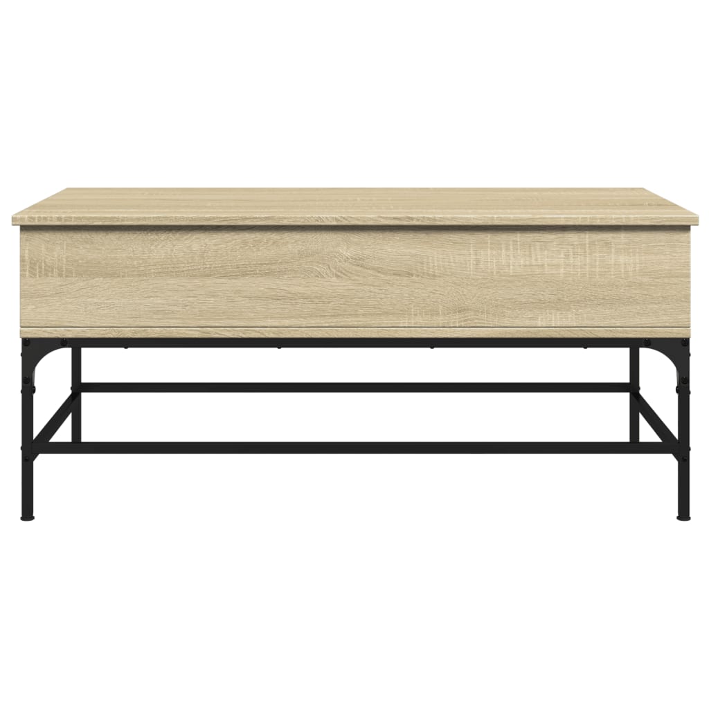 Couchtisch Sonoma-Eiche 100x50x45 cm Holzwerkstoff und Metall