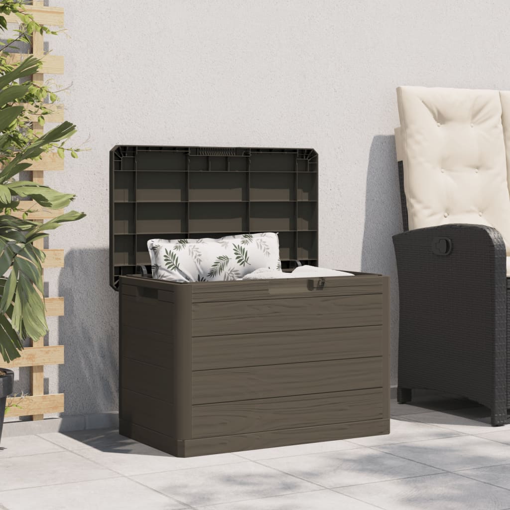 Outdoor-Kissenbox Braun 77,5x44,5x53 cm Polypropylen