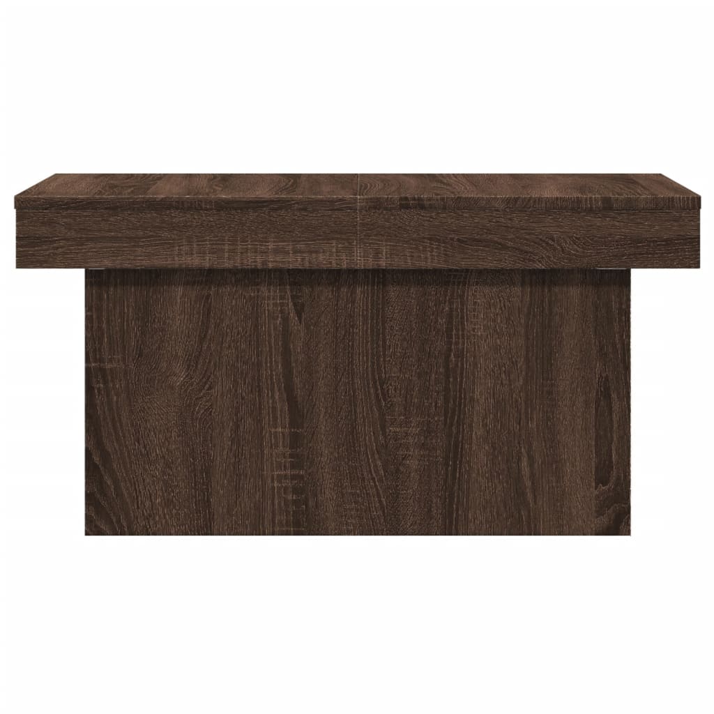 Couchtisch Braun Eichen-Optik 80x55x40 cm Holzwerkstoff