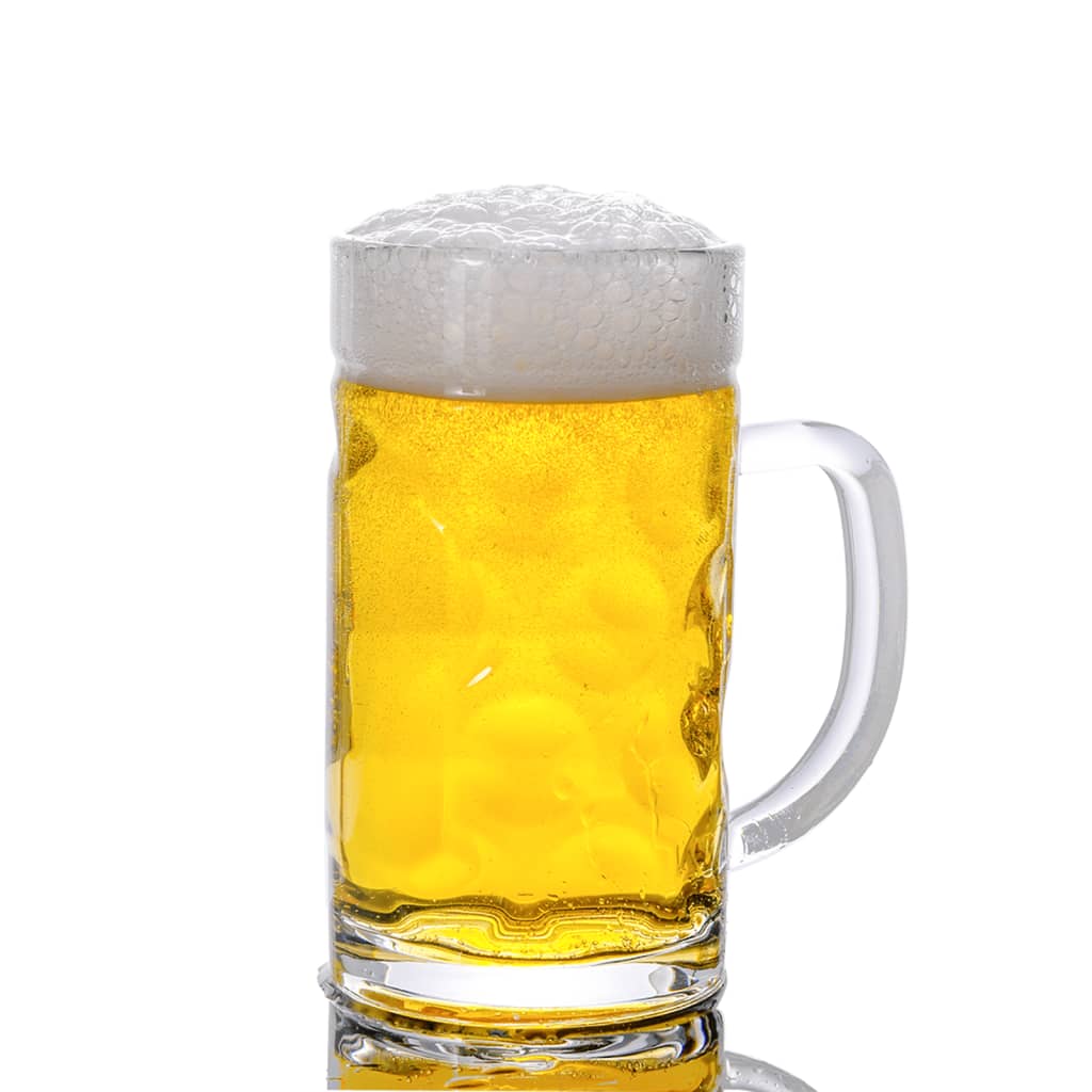 Bierkrüge mit Henkel Glas 6 Stk. 500 ml