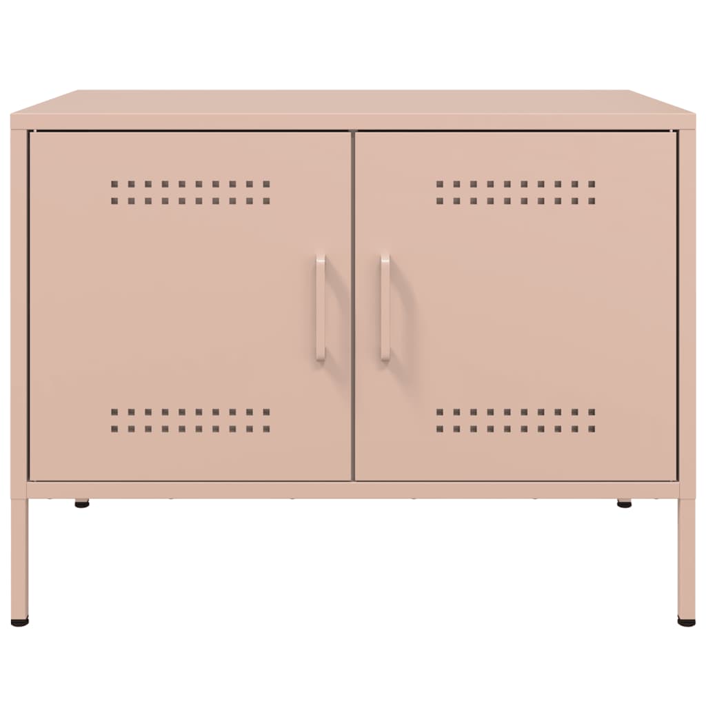 TV-Schrank Rosa 68x39x50,5 cm Stahl