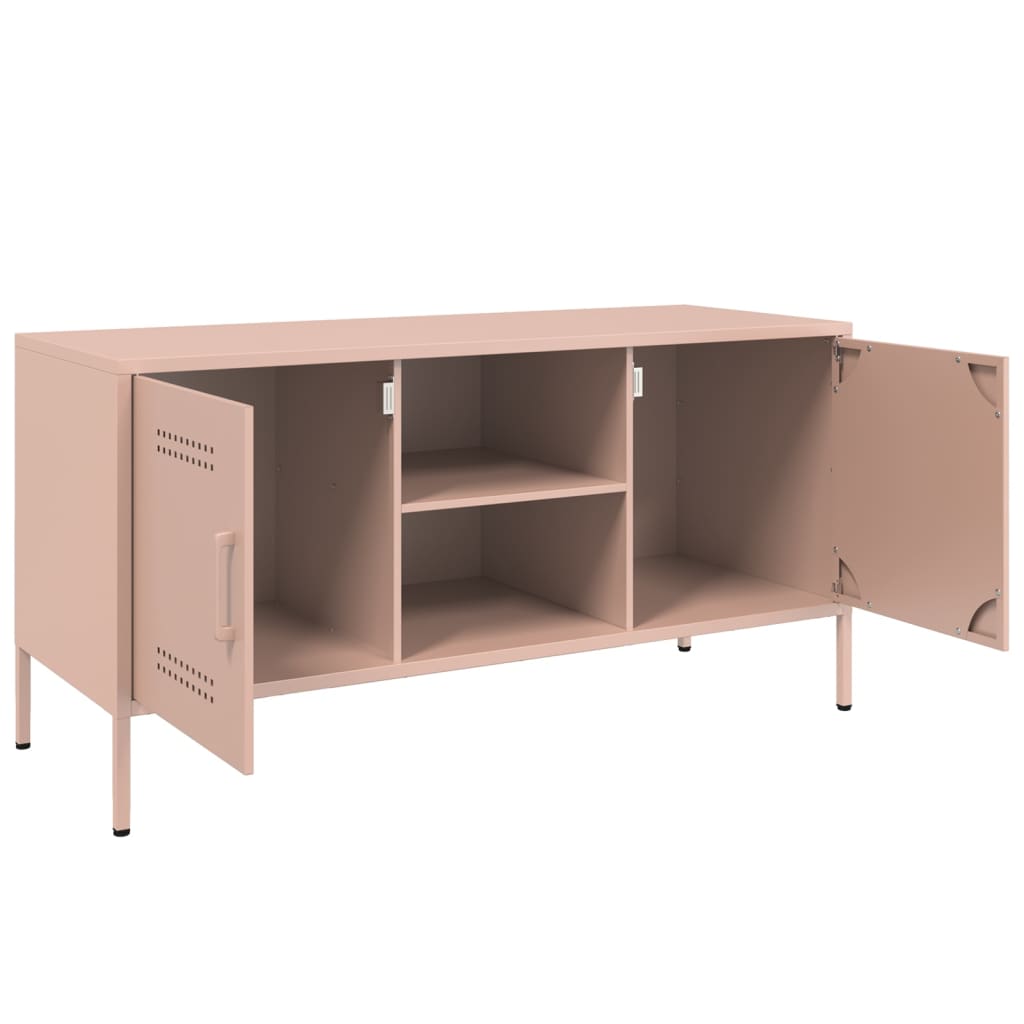 TV-Schrank Rosa 100,5x39x50,5 cm Stahl