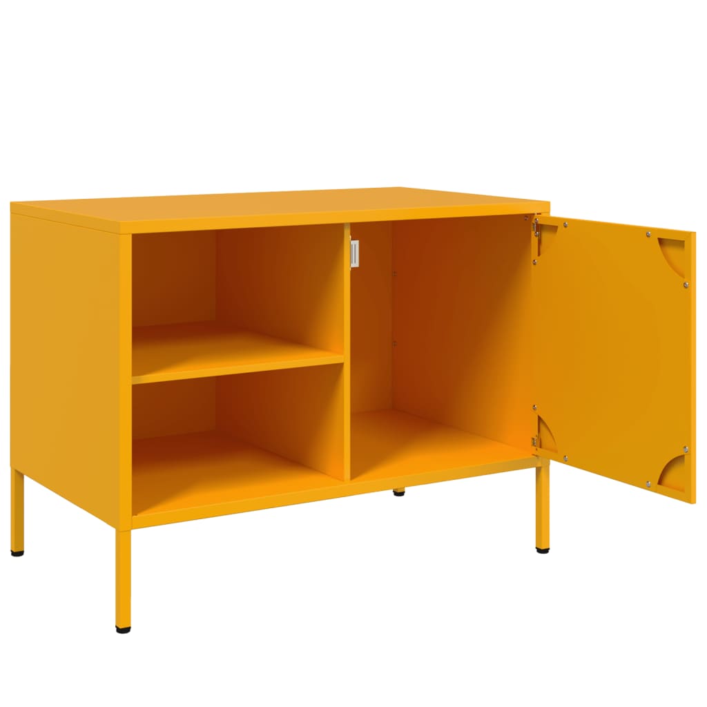 TV-Schrank Senfgelb 68x39x50,5 cm Stahl