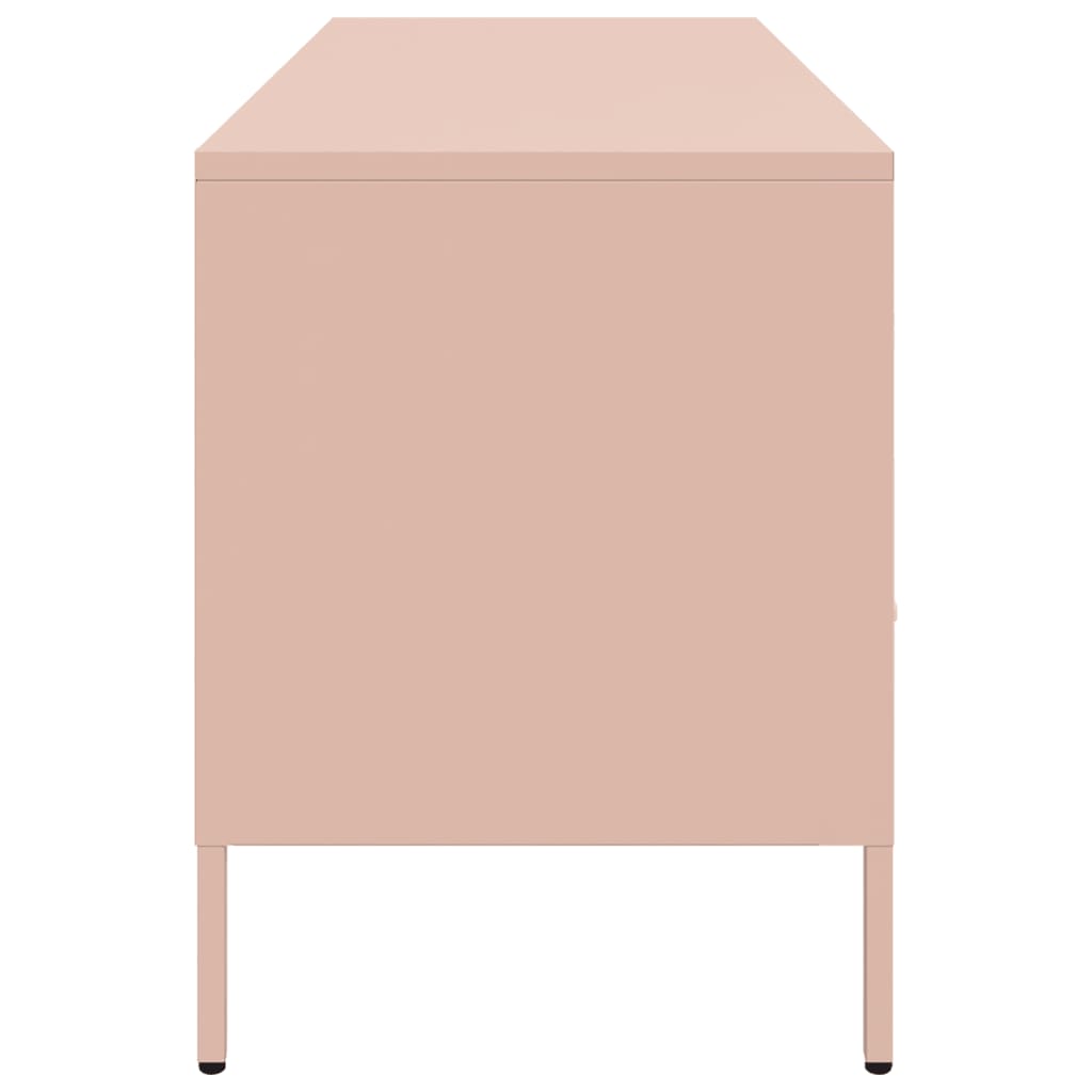 TV-Schrank Rosa 100,5x39x50,5 cm Stahl