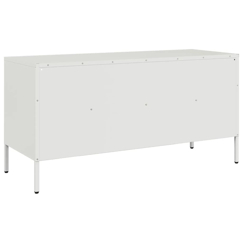 TV-Schrank Weiß 100,5x39x50,5 cm Stahl