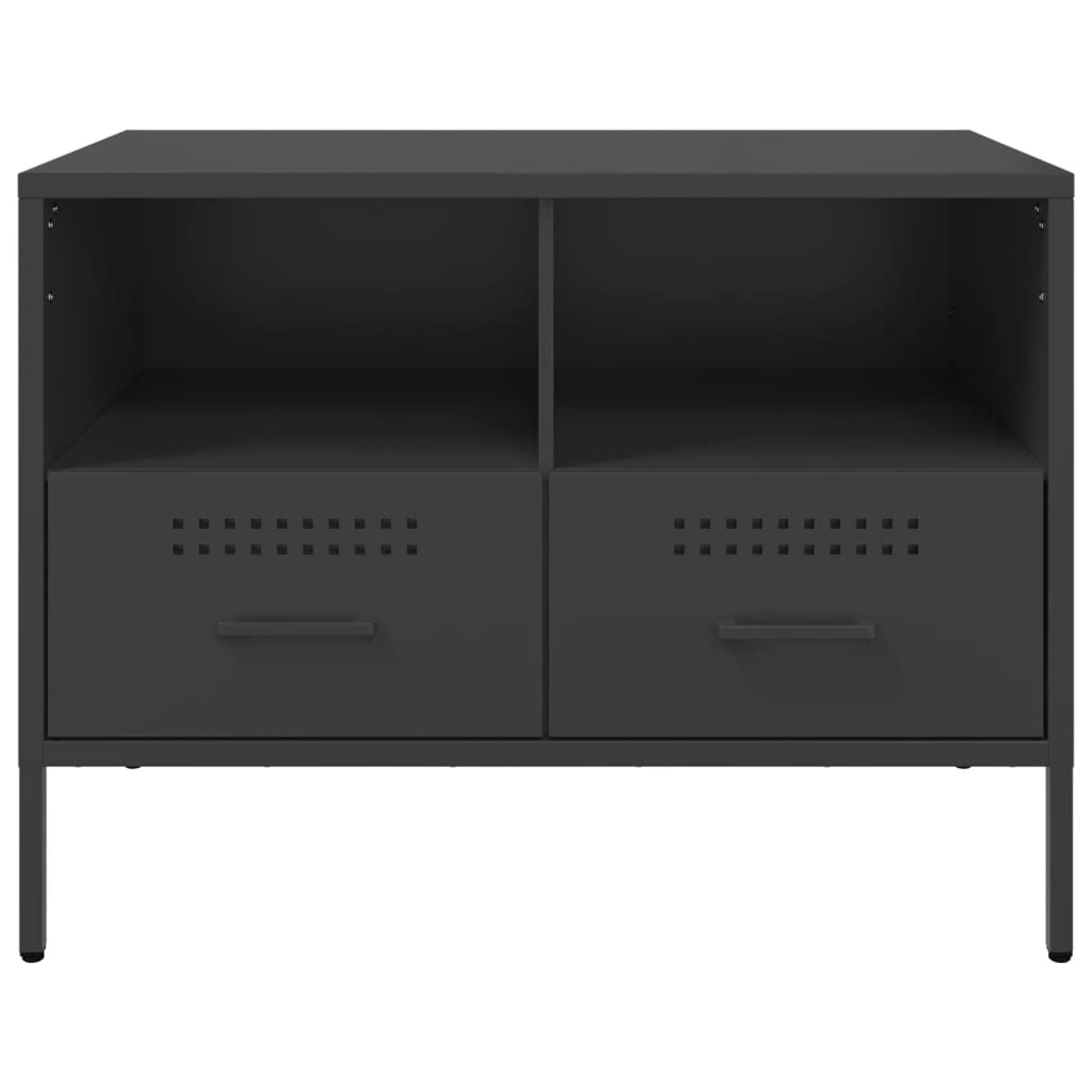 TV-Schrank Schwarz 68x39x50,5 cm Stahl