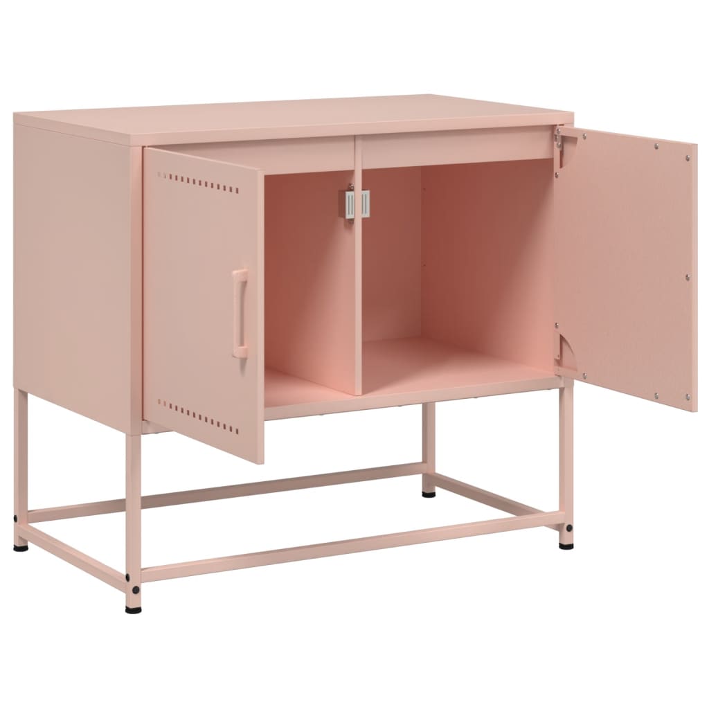 TV-Schrank Rosa 68,5x39x60,5 cm Stahl