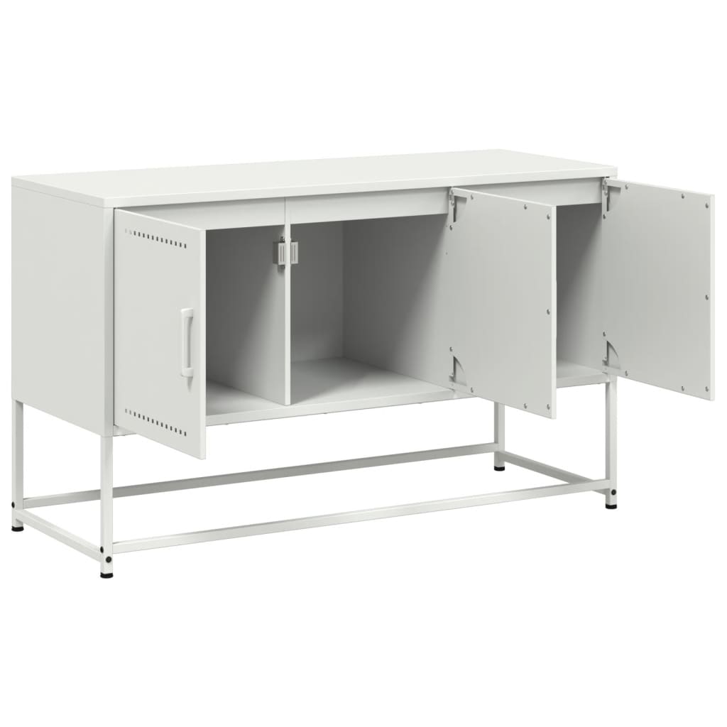 TV-Schrank Weiß 100,5x39x60,5 cm Stahl