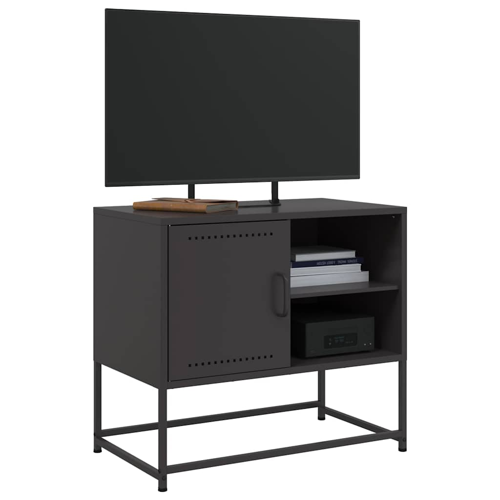 TV-Schrank Schwarz 68x39x60,5 cm Stahl