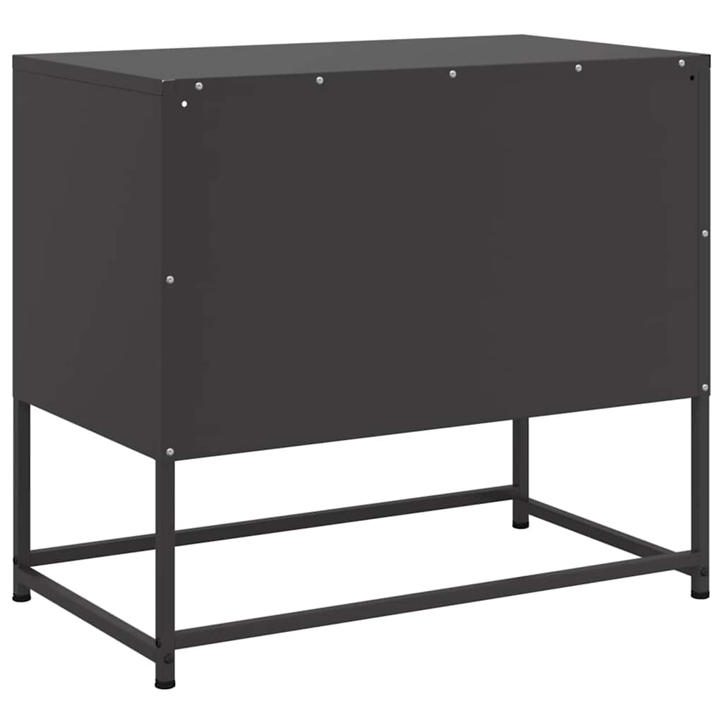 TV-Schrank Schwarz 68x39x60,5 cm Stahl