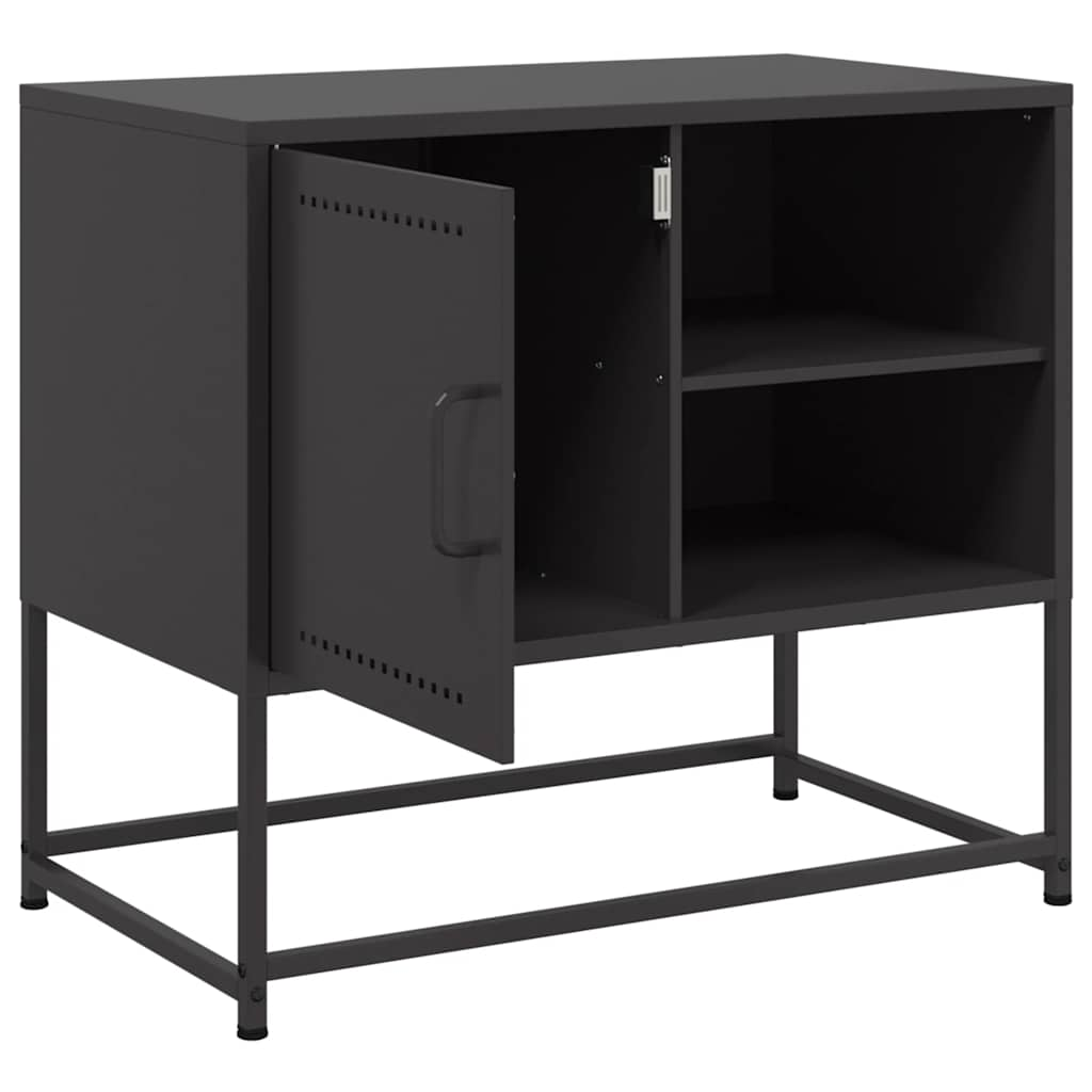 TV-Schrank Schwarz 68x39x60,5 cm Stahl