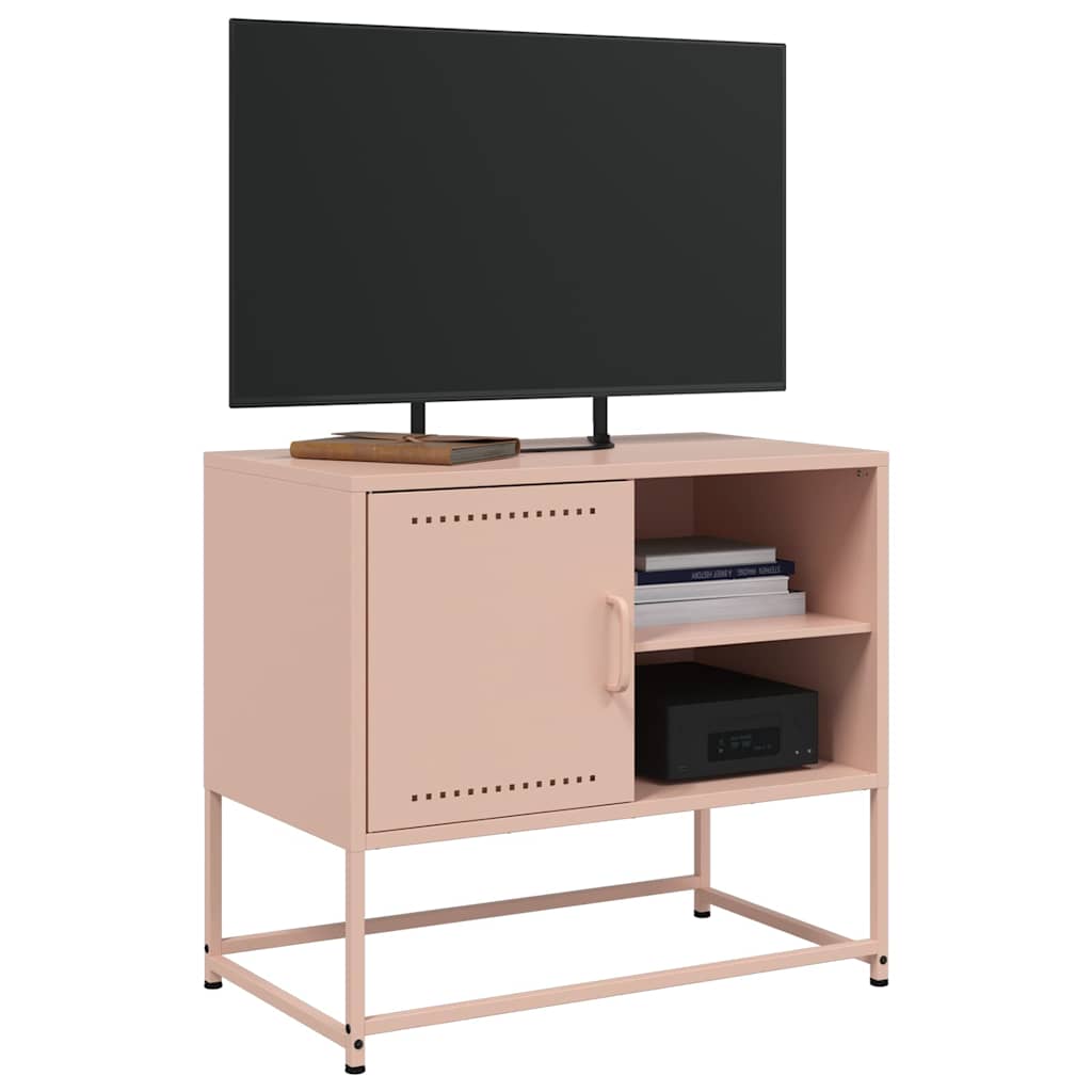 TV-Schrank Rosa 68x39x60,5 cm Stahl