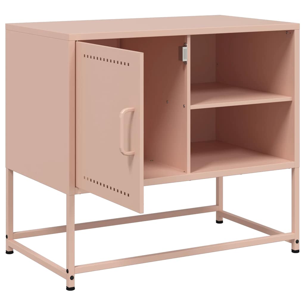 TV-Schrank Rosa 68x39x60,5 cm Stahl