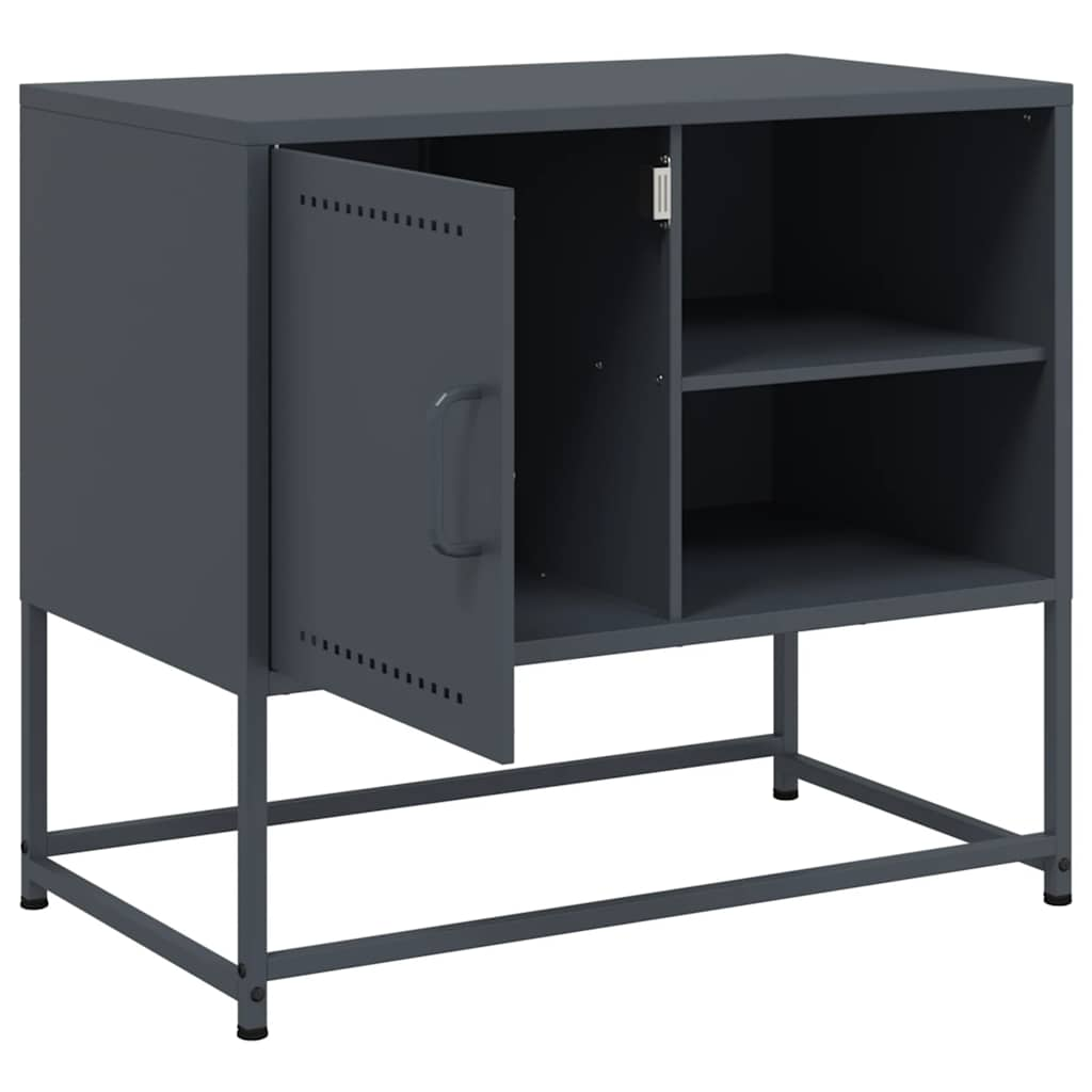 TV-Schrank Anthrazit 68x39x60,5 cm Stahl