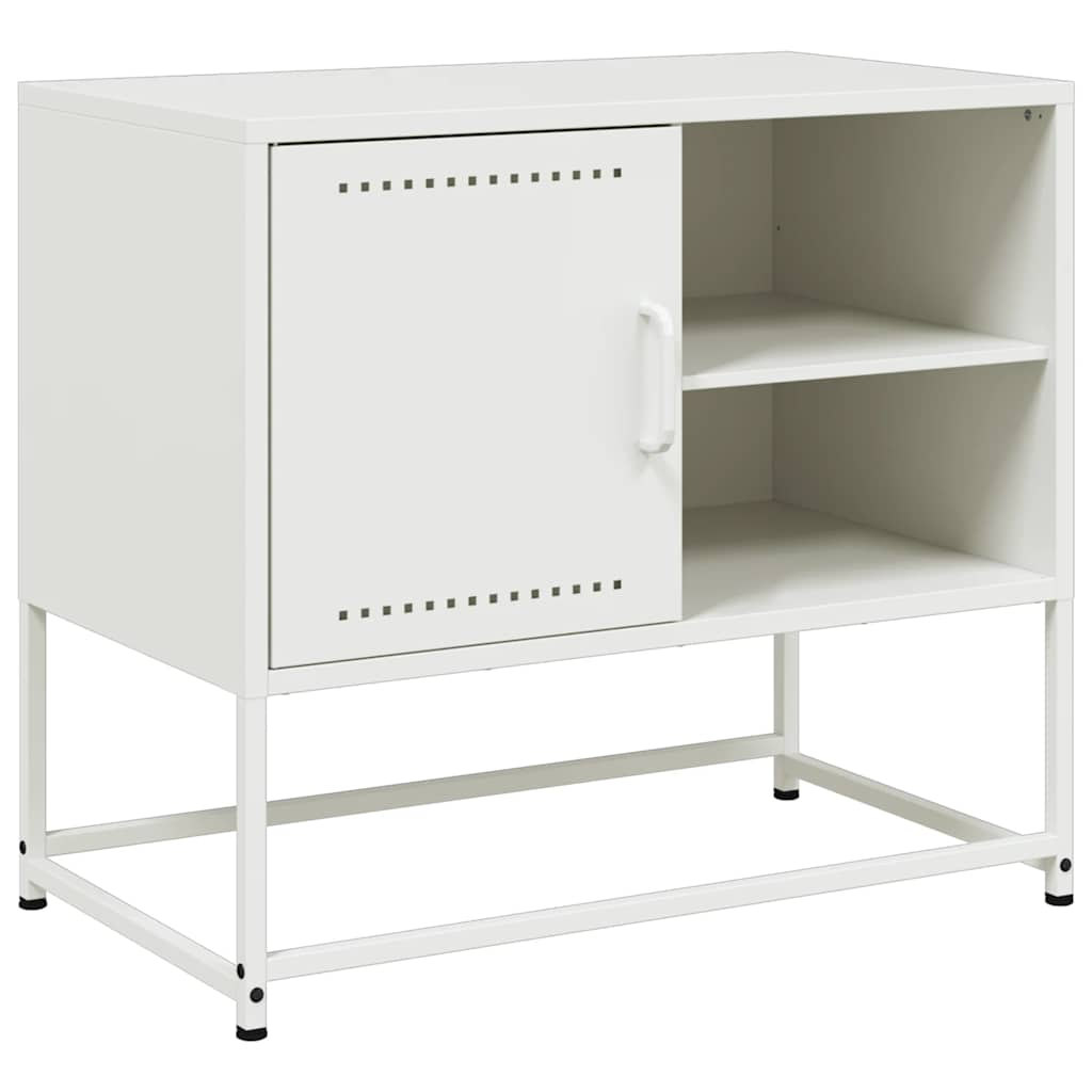 TV-Schrank Weiß 68x39x60,5 cm Stahl