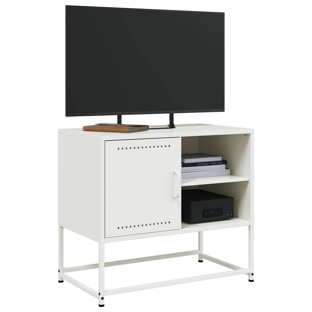 TV-Schrank Weiß 68x39x60,5 cm Stahl