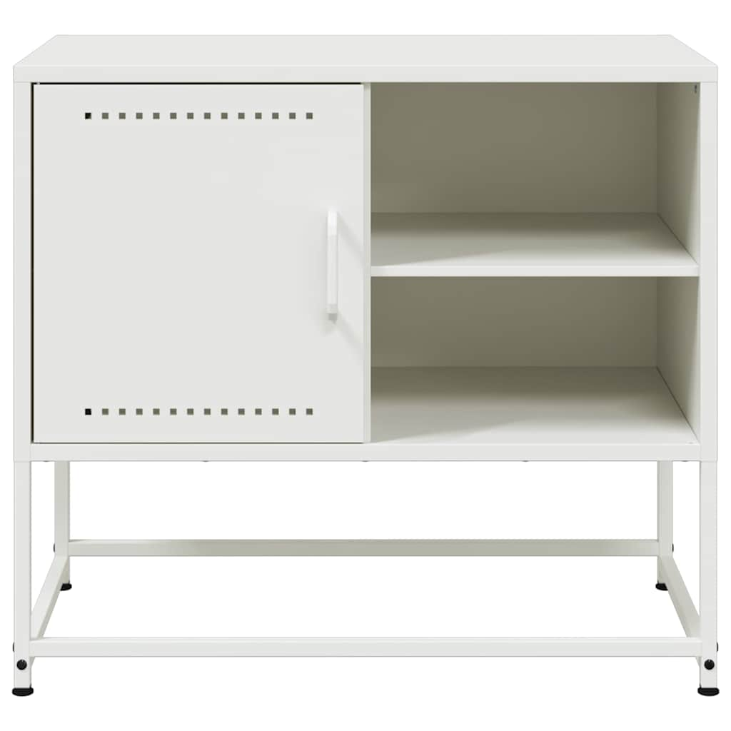 TV-Schrank Weiß 68x39x60,5 cm Stahl