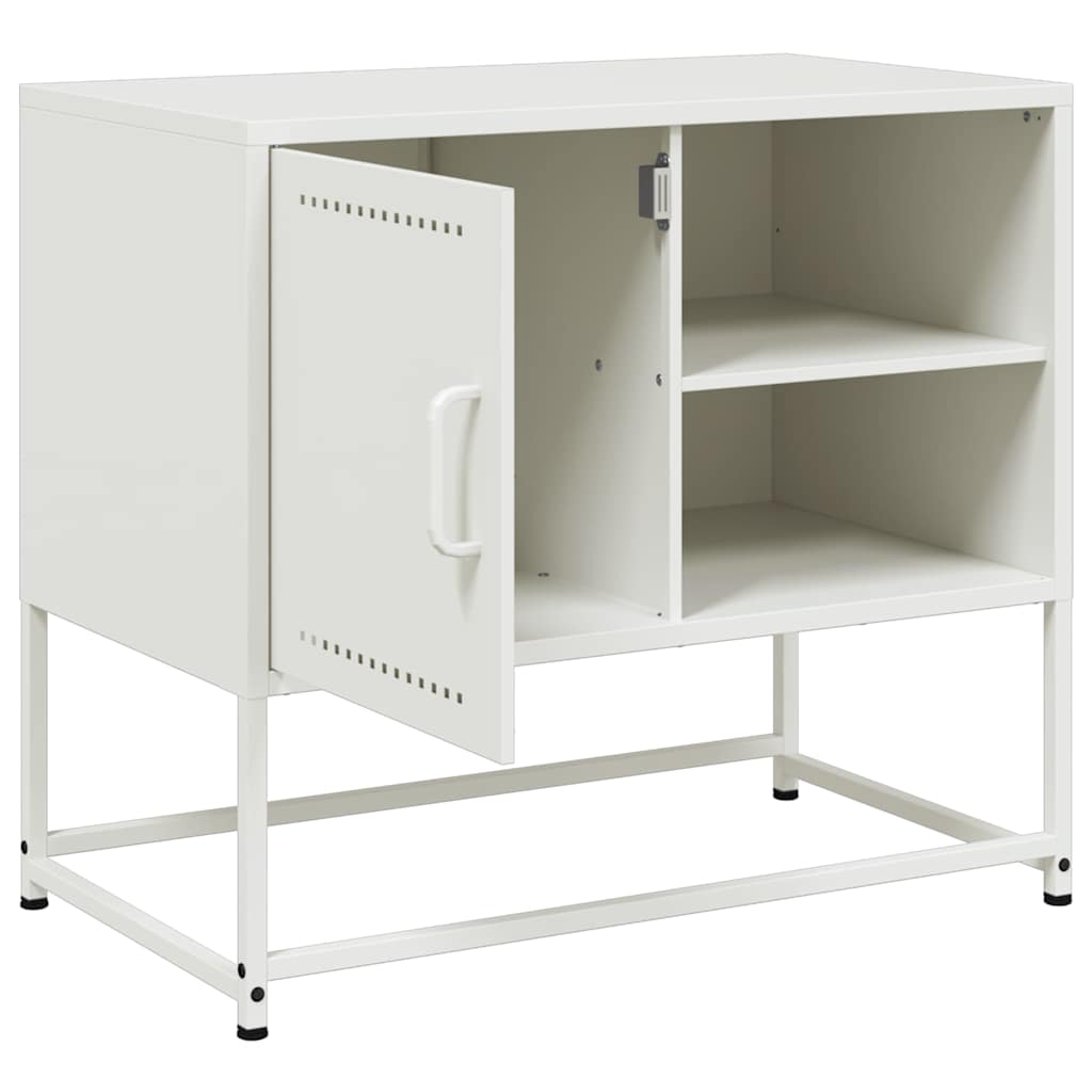 TV-Schrank Weiß 68x39x60,5 cm Stahl