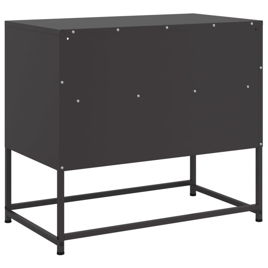 TV-Schrank Schwarz 68x39x60,5 cm Stahl