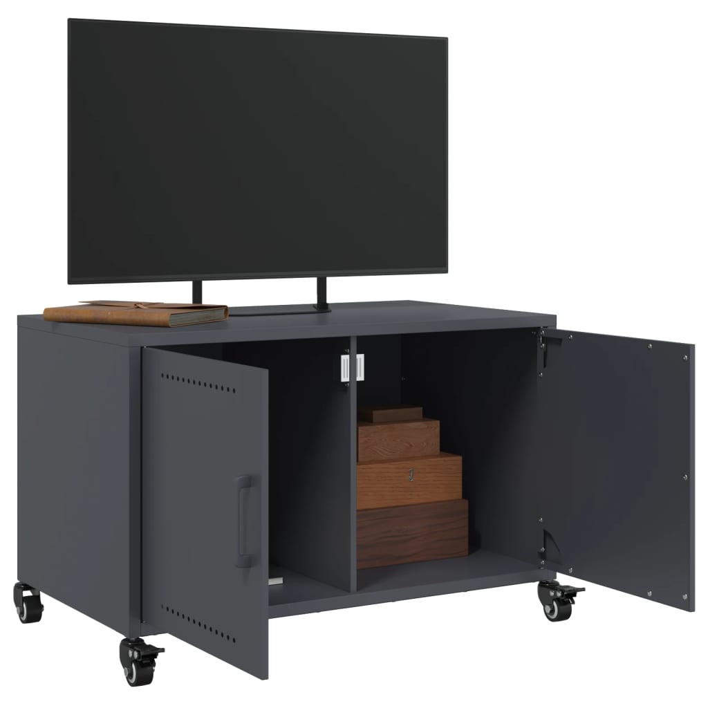 TV-Schrank Anthrazit 68x39x43,5 cm Kaltgewalzter Stahl