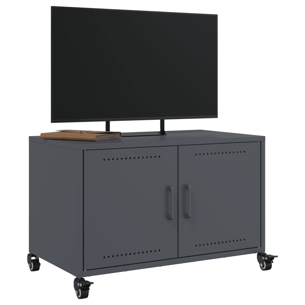 TV-Schrank Anthrazit 68x39x43,5 cm Kaltgewalzter Stahl