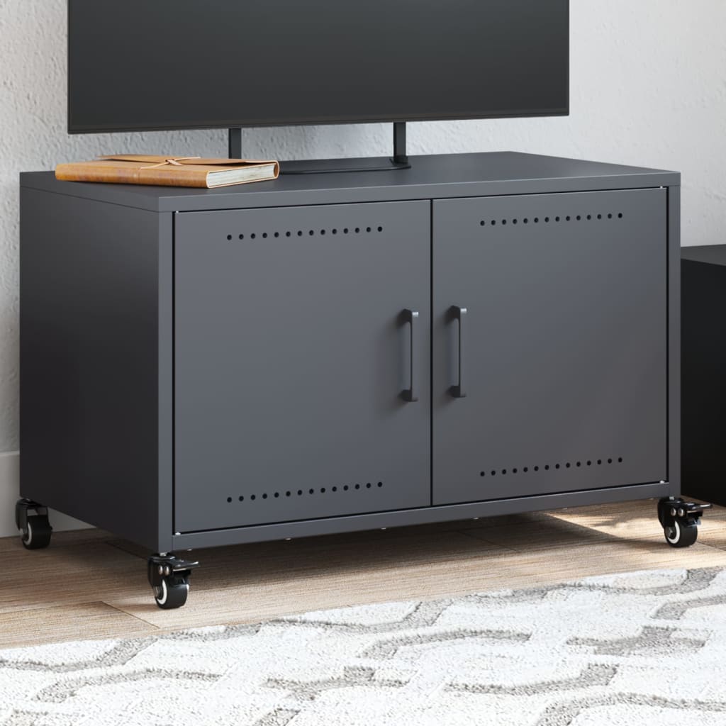 TV-Schrank Anthrazit 68x39x43,5 cm Kaltgewalzter Stahl