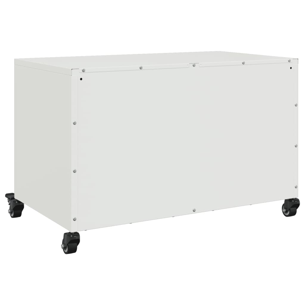 TV-Schrank Weiß 68x39x43,5 cm Kaltgewalzter Stahl