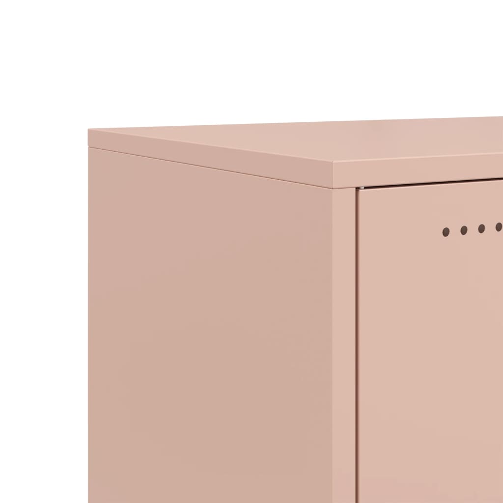 TV-Schrank Rosa 100,5x39x43,5 cm Kaltgewalzter Stahl