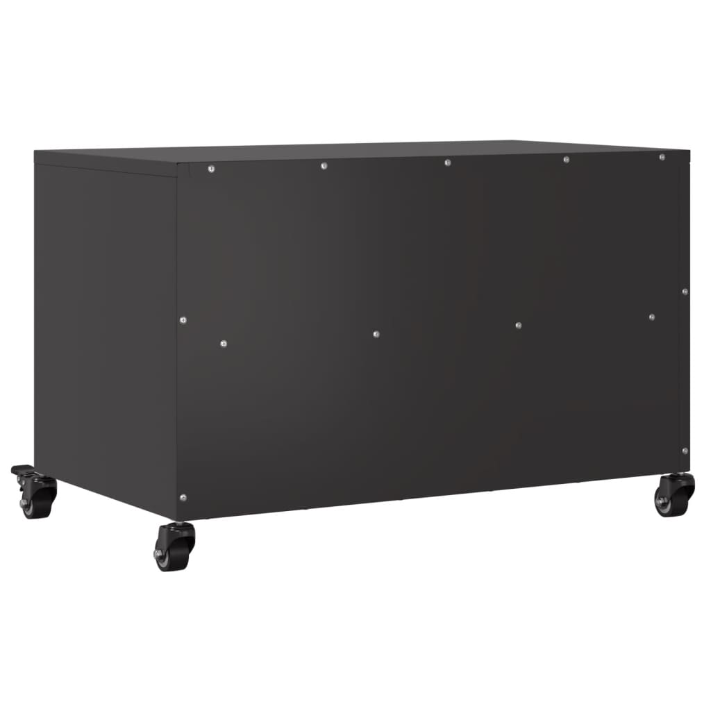 TV-Schrank Schwarz 68x39x43,5 cm Kaltgewalzter Stahl