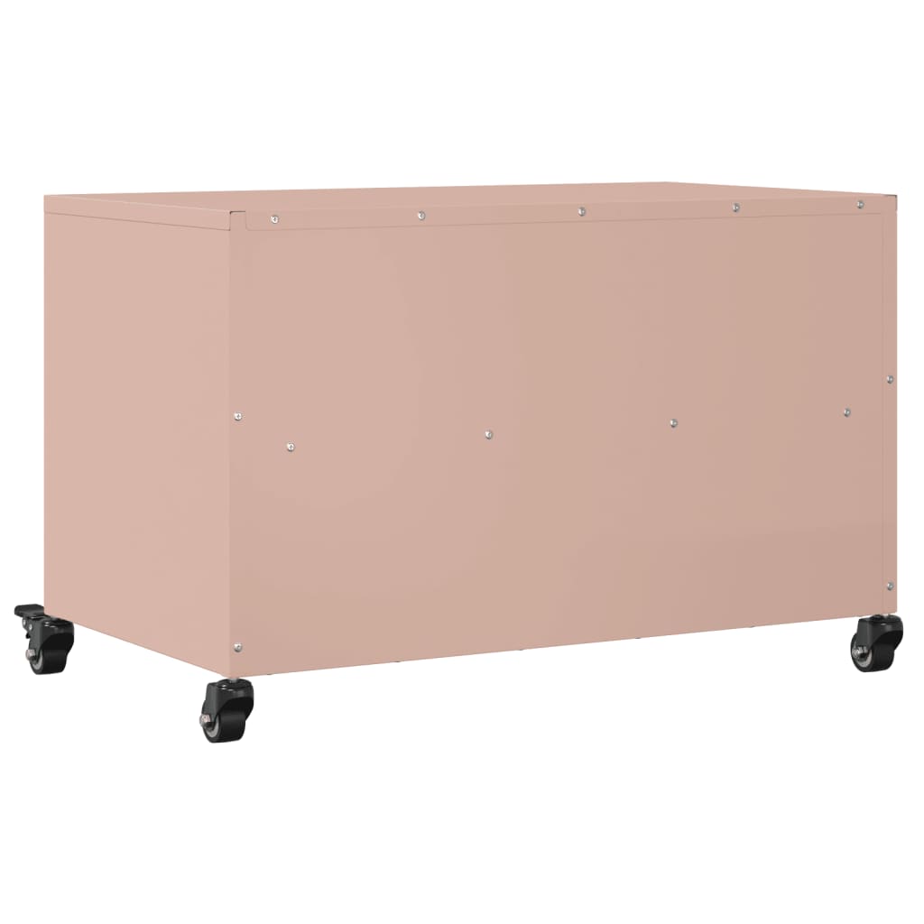 TV-Schrank Rosa 68x39x43,5 cm Kaltgewalzter Stahl