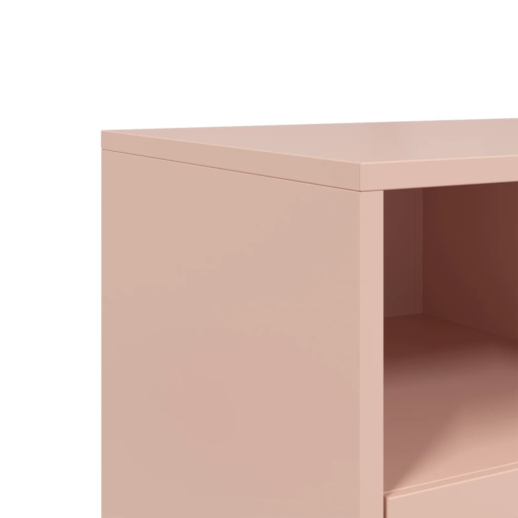 TV-Schrank Rosa 68x39x43,5 cm Kaltgewalzter Stahl