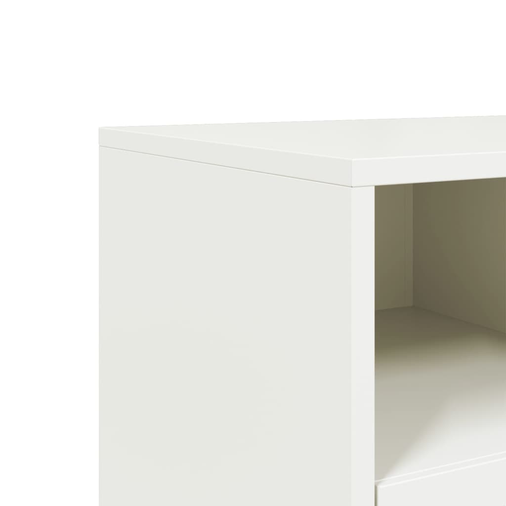 TV-Schrank Weiß 68x39x43,5 cm Kaltgewalzter Stahl