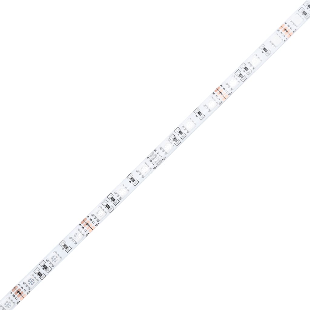 Beistelltisch mit LED Braun Eichen-Optik 40x40x30 cm