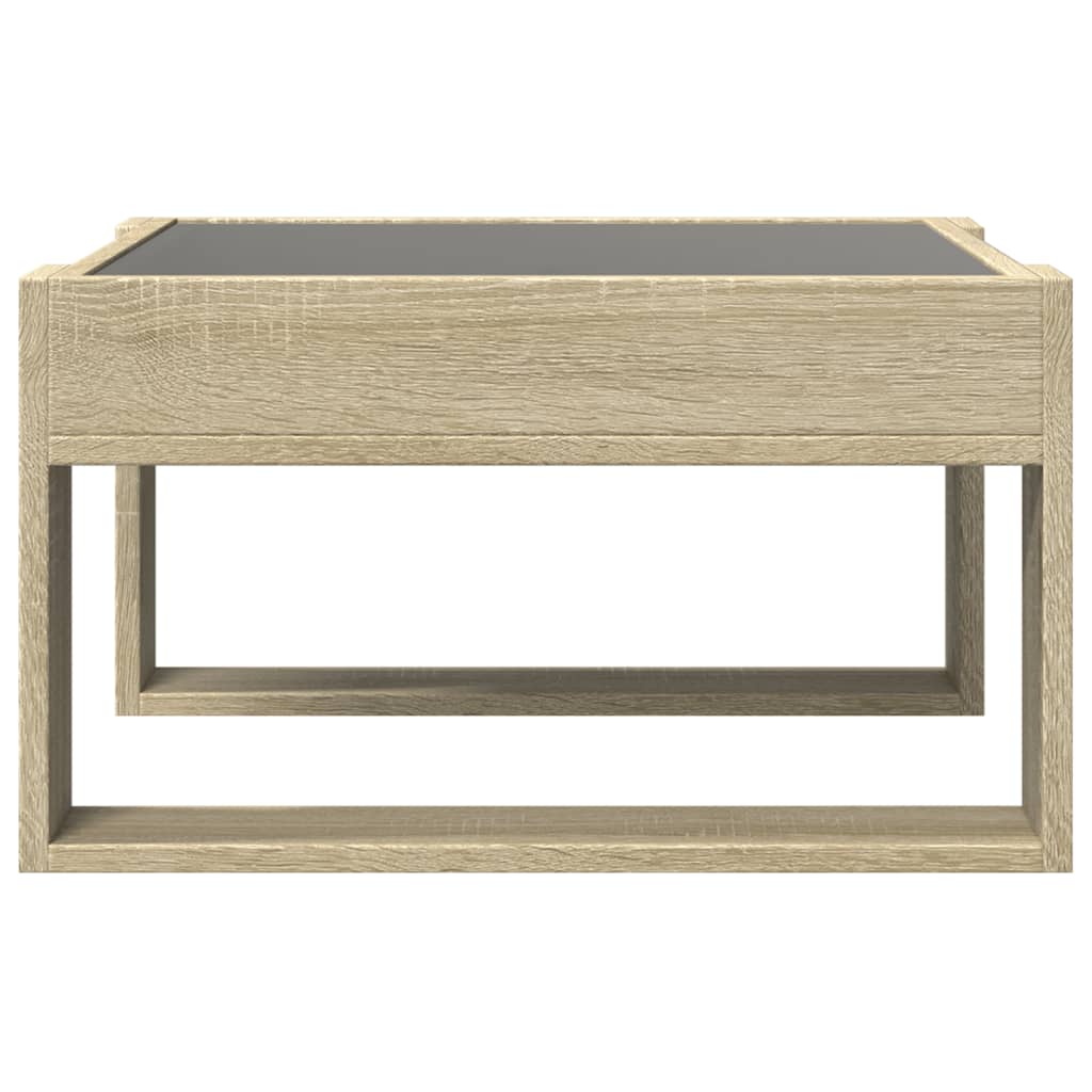 Couchtisch mit Infinity-LED Sonoma-Eiche 50x53x30 cm